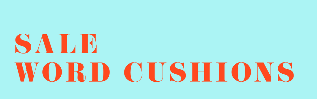 Sale Word Cushions