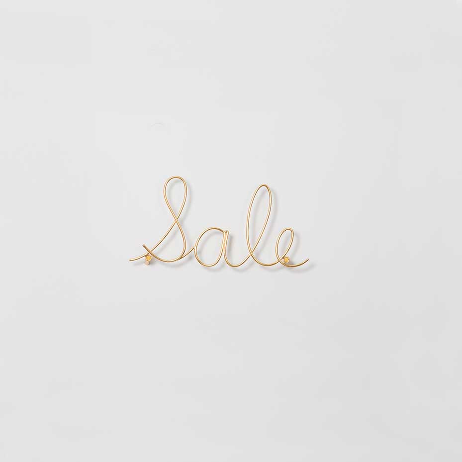 Sale Wire Word Gold