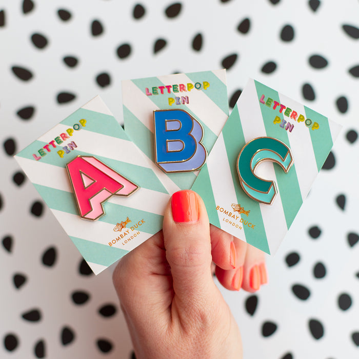 bombay duck Letterpop Enamel Pin